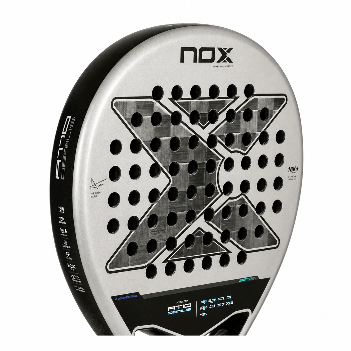 NOX AT10 Genius 18K 2024 racket AgustÃ­n Tapia