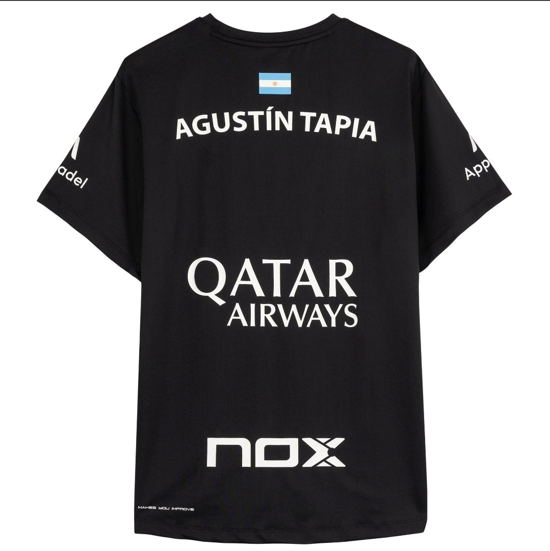 Nox AT10 Agustin Tapia Sponsors T-Shirt – Black
