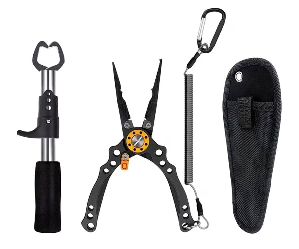 Camping Multi Use Fishing Pliers & Mouth Grip Set of 4